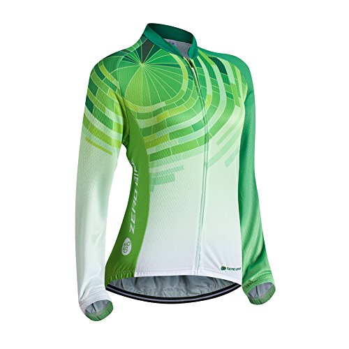 ZEROBIKE® Frauen Langarm Radfahren Outdoor-Sportarten Fahrrad Trikot Radtrikot Langärmelige Fahrradbekleidung