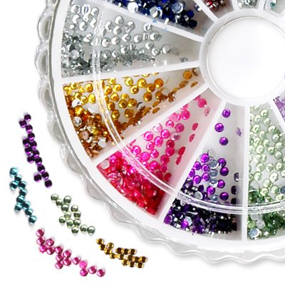Nail Art Strass Set Strasssteine 900 Steinchen Flitter - 2