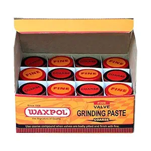 Waxpol Valve Grinding Paste (Coarse & Fine)- 100 g (Set of 12)
