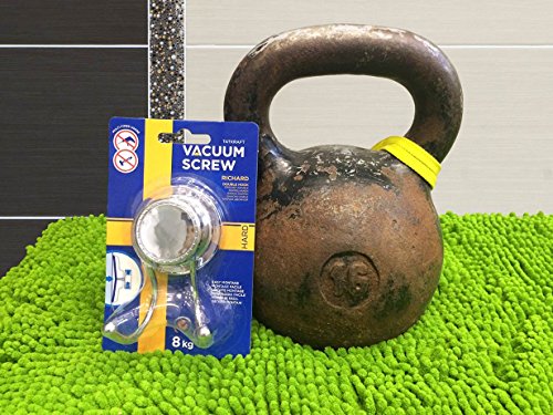 Tatkraft Vacuum Screw HARD Ludwig Toilettenpapierhalter Saugnapf Stahl Verchromt 13.4X4.5X19cm - 5