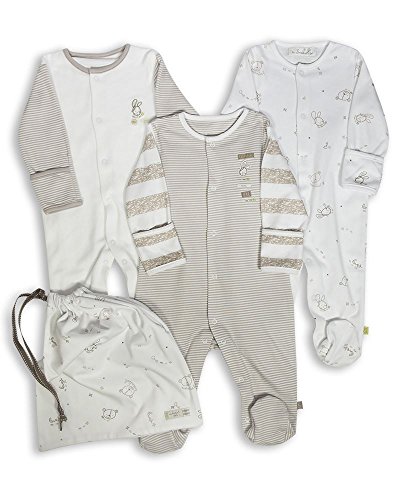 The Essential One - 3 Pack Baby Unisex Sleepsuits - ESS97