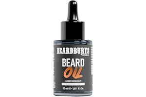 BY CAROBELS BEARDBURYS Beardburys Aceite Barba Hombre Vegano | Cuidado Barba Hombre con Aceite de Jojoba, Hidrata, Suaviza y Protege en Profundidad, Aroma Amber - 30ml