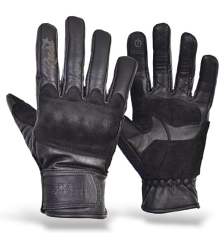 Guanti Moto In Pelle Di Capra Harssidanzar Uomo - Touchscreen E Confortevoli - Foto 5