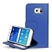 Produktbild Samsung Galaxy S6 Hülle Klapphülle von NALIA, Slim Flip-Case Kunst-Leder Vegan, Phone Etui Schutzhülle Book-Case, Dünne Vorne Hinten Handy-Tasche Wallet Bumper für Samsung S6 Smartphone - Blau