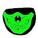 Produktbild Eizur Leuchtend Mund Gesicht Maske Mundmaske Unisex Baumwolle Schädel Skelett Anti-Staub Warm Kreativ Mundschutz Maske Gesichtsmaske Schwarz--Stil 2