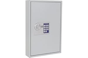 Profirst Armoire à clés S 64 Serrure électronique 64 Porte-clés gratuits Barre à Crochets réglable y Compris matériel de Fixation