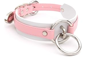 lalatia Handmade Women O Ring Faux Leather Choker