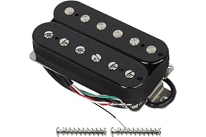 FLEOR Electric Guitar Pickup Double Coil Humbucker Pickups 52mm Ceramic Bridge Pickup - Black