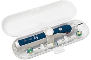 MEILINKEJI Étui de voyage pour brosse à dents électrique en plastique pour série Oral-B Pro, Blanc
