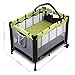 Bable Baby Bed Travel Cot Baby Playpen Play Yard with Play Mat and Hanging Toys (100X70x76cm)