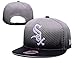 Produktbild Grau Unisex Hip Hop weiß Sox Unterstützung Hüte verstellbar Mütze Baseball Mützen