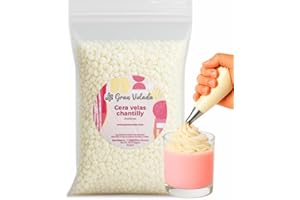 Gran Velada - Cera Velas Chantilly 1 kg | Mezcla Vegetal de Soja para Velas Decorativas | Textura Nata Montada | Ideal Cupcakes, Toppings y Coberturas