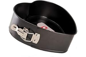 Ibili Molde Desmontable Corazon Moka 22 CM, Stainless Steel, Negro, 22 x 7.5 x 5 cm