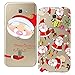 Produktbild Yokata [2 Packs] Merry Christmas Serise, Samsung Galaxy A5 2017 Hülle Weihnachten, Transparent Weiche Silikon Handytasche Handyhülle Schutzhülle TPU Handy Tasche Schale Etui Weich Silicone Bumper Ultra Dünn Slim Durchsichtig Premium Kratzfest Kreative Christmas Gift Motiv Muster Clear Backcover Schutz für Galaxy A5 2017 (5,2 Zoll) Case Cover - Weihnachtsmann + Weihnachtsgeschenk