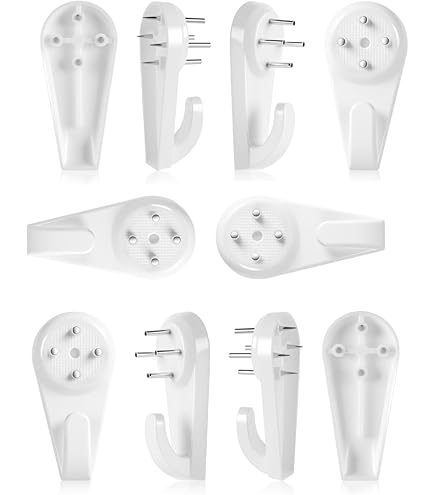 80 stks Foto Haken voor Harde Muur Foto Opknoping Kit Non-Trace Harde Muur Hanger Haak Wit Foto Hanger Set