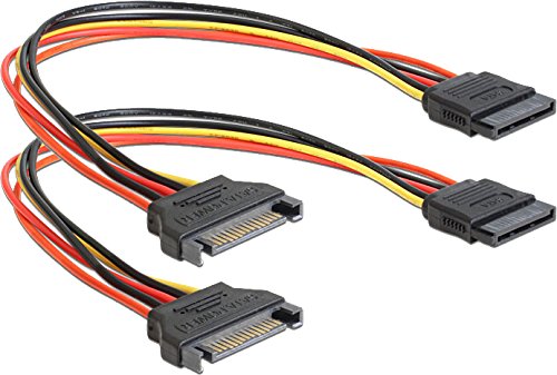 DELOCK Kabel Power SATA 15 Pin Stecker > SATA 15 Pin Buchse Verlängerung 30 cm