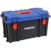 Workpro WP283031 Profesyonel Kilitli Takım &Ccedil;antası, PP Malzeme, 56x34x33cm, 38L, 25kg Taşıma Kapasitesi