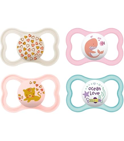 Istruzioni In Lingua Straniera MAM Set Di 4 Ciucci Originali Pure Day