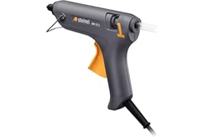 Steinel GlueMatic 1011 Pistola termofusible con 2 barritas de adhesivo de 11 mm y cable de 2 metros, ideal para trabajos de bricolaje, manualidades y decoraciones