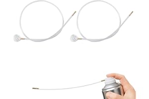 afhgdjr 2 STK 60cm SprüHdosen VerläNgerung SprüHschlauch Hohlraumversiegelung Spraydosen VerläNgerung Auto, Kunststoff & Metall FüR SprüHdosen Mit MäNnlichem Schaft, Auto-DüSenfolie, Lackwerkzeuge