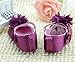DEHANG Baby Girls Toddlers Purple Flower Non-slip Soft Sole Crib Indoor Shoes Purple 9-12 Month