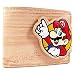 Produktbild Nintendo Super Mario and Luigi Holz-Effekt Braun Portemonnaie Geldbörse