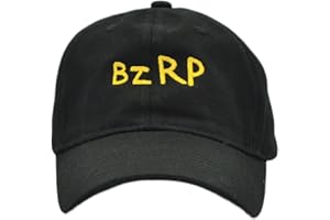 Elevanty Gorra de Beisbol Bordada, Gorro de Rapero, Hip Hop, algodón, Ajustable, Negra.