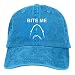 Produktbild Bite Me Shark Denim Hat Adjustable Men Snapback Baseball Cap