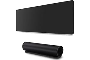 KATUMO Speed Gaming Alfombrilla XXL Mousepad Alfombrilla Gaming Negro 80x30cm Base de Mesa Grande Precisión y Velocidad en Juegos Antideslizante