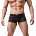 Produktbild Fulltime® Underwear Men Boxers Hot Sexy Comfortbale Silk Boxer Shorts Male Boy Plus High Quality (Schwarz, M)