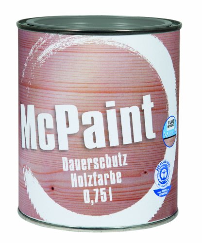 McPaint Dauerschutz Holzfarbe Silbergrau 0,75 Liter