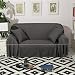 Produktbild Q&F All-Inclusive-Reine Farbe Sofa Protector, 1 2 3 4-sitzer Universal Vier Jahreszeiten Couch-schutzhülle, Anti-Rutsch Sofabezug Anti-milbe Haustier Hund Katze Protector-C 210x260cm(83x102inch)