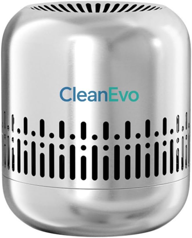 CleanEvo AirGuard Pro Koku Giderici, Antibakteriyel Teknoloji, Paslanmaz Çelik, Filtre Gerektirmez, Uzun Ömürlü BM01