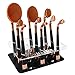 Imported 9 Hole Oval Makeup Brush Holder Drying Rack Organizer Cosmetic Shelf Black RS.465.00