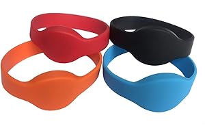 YARONGTECH® rfid 1K polsino 13.56MHz ISO14443 silicone braccialetto per adulti (confezione da 5)