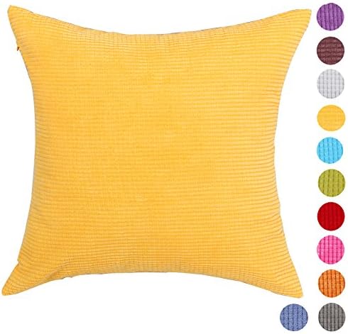 Corn Kernels Corduroy Square Home Decor Throw Sofa Car Cushion Cover Pillow Case,11 Colors 6 Size