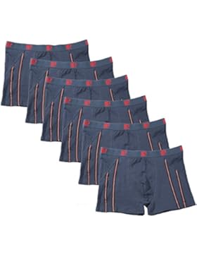 Lower East 6er Pack Herren Retro Boxershorts in verschiedenen Farben