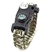 Produktbild Tlingit Survival Armband SOS LED-Licht Feuerstarter Messer Set 20 in 1 Paracord Überlebens Ausrüstung für Outdoor-Aktivitäten Notfall Wandern Mehrere Farben Bracelet army green camouflage