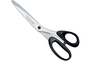 Victorinox Stainless Household/Professional Scissors for Left-Handed Use, Black/Silver, 21 x 5 x 5 cm