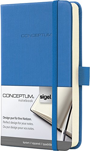 Preisvergleich Produktbild Sigel CO615 Notizbuch, ca. A6 Hardcover, kariert, blau, CONCEPTUM - viele Modelle