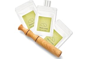 Ucuse Diffuseur Personnel en Bois pour Huiles Essentielles avec 3 Paquets de Mèches en Coton Vides pour Aromathérapie, Inhalateur d'Huiles Essentielles pour Développer de Bonnes Habitudes