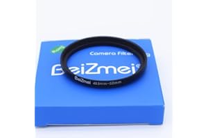 BEIZMEI 40.5mm to 52mm Camera Filters Ring,40.5mm-52mm Step-Up Ringfor Filters Compatiable All Brands Ø40.5mm Lens to Ø52mm UV ND CPL Camera Filter.Made of CNC Machined.