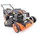 FUXTEC Benzin Rasenmäher FX-RM2060 mit 51 cm GT Selbstantrieb leistungsstarker 200 cc Motor Easy Clean 4in1 Motormäher Mulchen