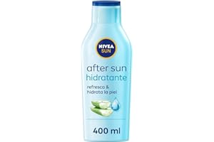 NIVEA SUN After Sun Loción Hidratante (1 x 400 ml), loción calmante para el cuidado de la piel tras la exposición al sol, cuidado solar con aloe vera
