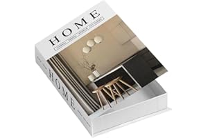 Zilimontt Decorative Fake Book Storage Box with Compartment for Home or Office Décor, Faux Book Design for Bookshelves, Desks and Coffee Tables(FH-36)