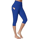 UMIPUBO Leggins Sportivi Donna 3/4 Fitness Leggings Push up Vita Alt Anticellulite Pantaloni Elastici Yoga Pants Controllo Pa
