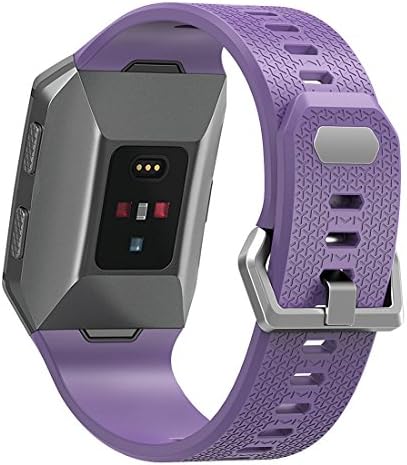 Fitbit Ionic Strap, Josmile Soft Silicone Breathable Classic Fitness Sport Straps Replacement Band for Fitbit Ionic - Purple