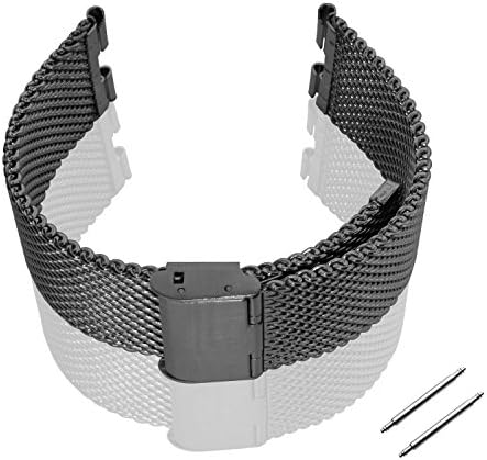 GOOQ Steel Stainless Bracelet Metal Watchband Fit for Moto 360 Smartwatch Motorola Moto 360 Watch Band Plus Free Stainless Spring Bar Tool and Screen Protector for Moto 360 Wristband