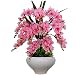 Produktbild Jnseaol Kunstblumen Künstliche Blumen Orchidee Urlaub Geschenk Wohnzimmer Hochzeit Party Küche Nach Hause Eine Große Ornament Keramik Topf DIY Pink-20