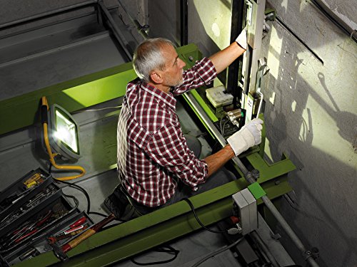 Brennenstuhl Mobile Chip-LED-Leuchte / LED Strahler außen und innen (Außenstrahler 80 Watt, Baustrahler IP65, LED Fluter Tageslicht) Farbe: silber/gelb - 10